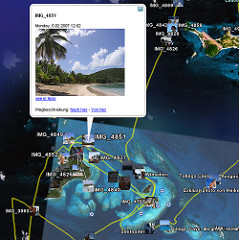 google earth view of the tour